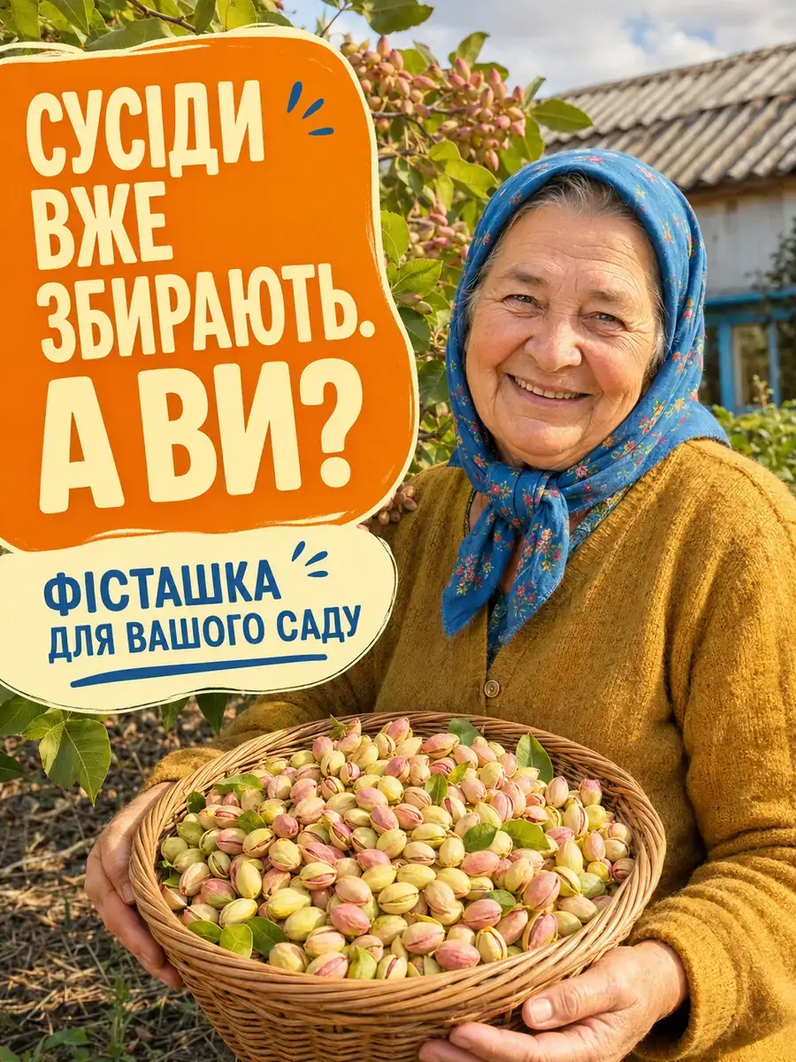 Рекламний банер: ще рік без власних фісташок